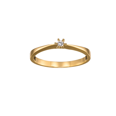 Cheri Ring 003 Ct I 14 Karat Guld Fra Aagaard