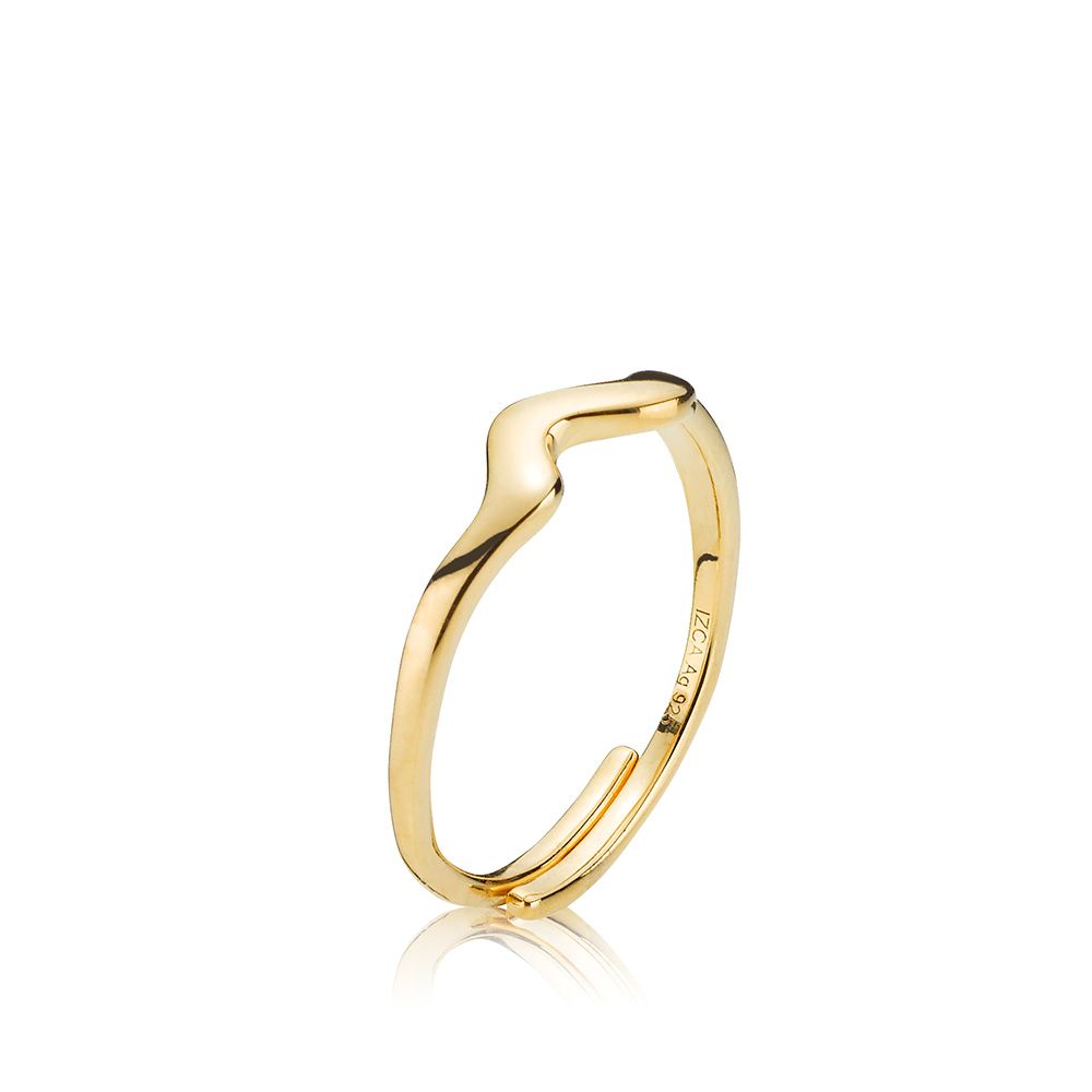 Sistie Silke Ocean Waves Regulerbar Silke Ring Z4049gs