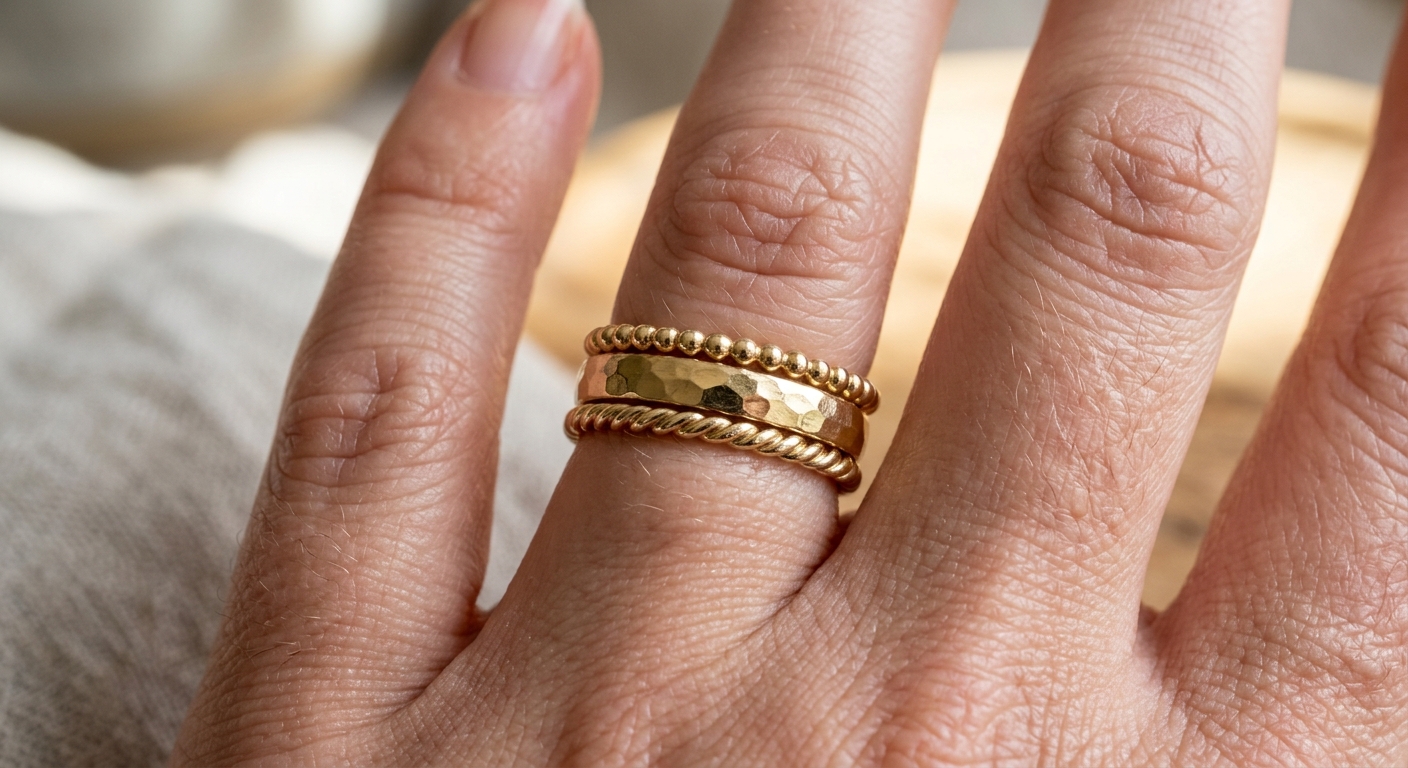 Stacking ringe: Sådan kombinerer du flere ringe